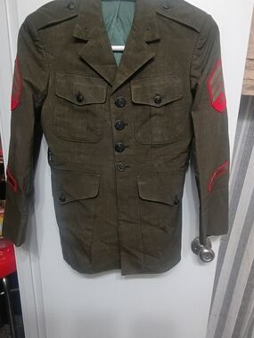 Classic Olive USMC Military Field Jacket